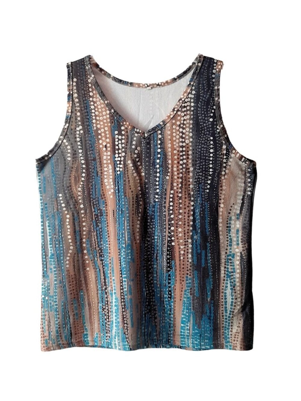 Women Multicolored Tank Top- Size 2XL